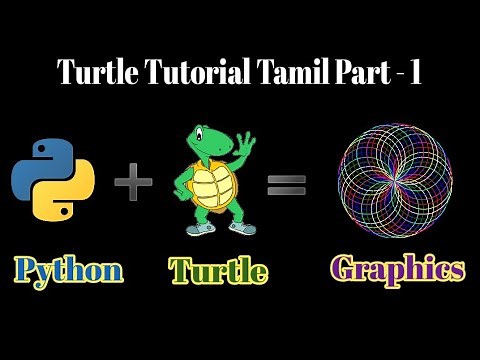Python Turtle Tutorial (Tamil) - Part 1| Python Graphics | Turtle | Prof.Antony Vijay