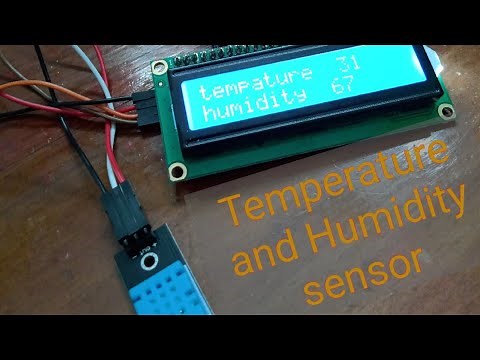 DHT11 Temperature and humidity sensor using arduino with LCD disply tutorial