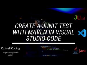 Create Unit tests with JUnit and Maven in VSC