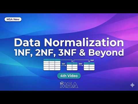 What is Data Normalization in Database? | DBMS Complete Guide | learn with msa | DBMS | MSA