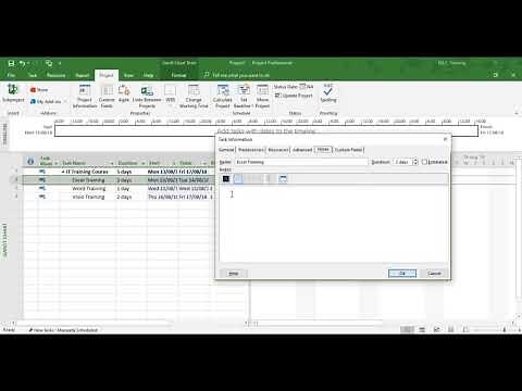 Auto Schedule Tasks in Microsoft Project Tutorial