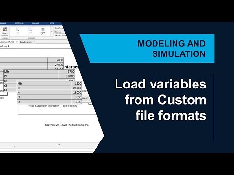 Load Variables for Parallel Simulations from Custom File Formats