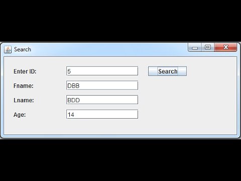 JAVA - How To Search Values From MySQL Database And Set It Into JTextfield In Java NetBeans | + Code