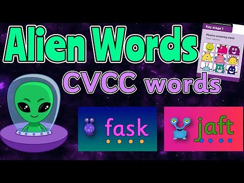 ALIEN WORDS PHASE 4 BASICS 4 Group 1: CVCC WORDS 👽 PHONIC SCREEN PRACTISE 💚 Miss Ellis #alienwords