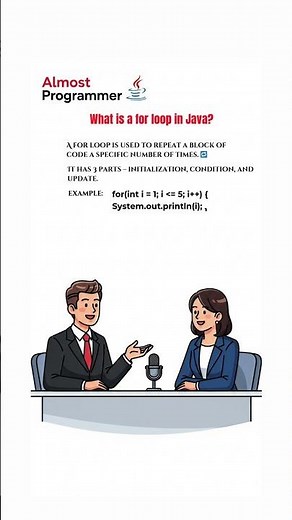 For Loop in Java Explained in 20 Seconds 🚀 | Java Tutorial for Beginners #shorts