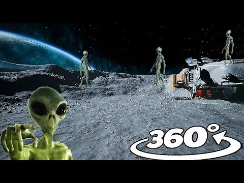 360° Alien Encounter on the Moon! | Sci-Fi VR Experience 4K