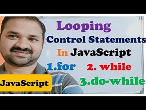 Looping (Iterative) Control Statements in JavaScript || for | while | do while | JavaScript Tutorial