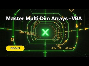 Multi-Dimensional Arrays in VBA | Excel VBA for Beginners | Learn VBA Step by Step