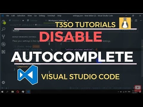 How to Disable autocomplete in Visual Studio Code