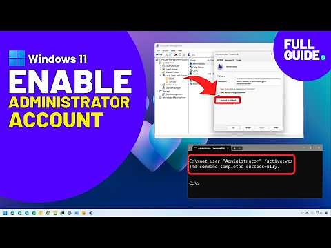 Windows 11: Enable Administrator account using CMD, PowerShell, CompMgmt