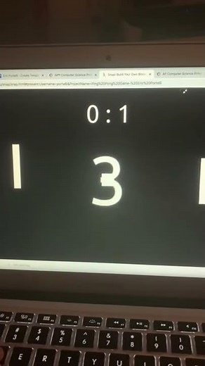 AP Computer Science Principles Create Task: Ping-Pong By Eric Portelli