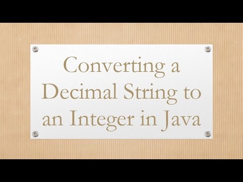 Converting a Decimal String to an Integer in Java