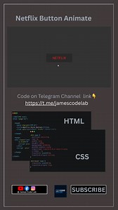 Netflix button animation made with just HTML, CSS and Javascript | Code 231