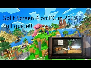 How to Play Minecraft Split Screen On PC in 2025! Full Guide!!