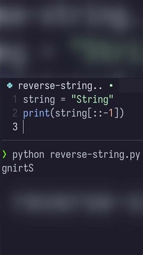 Python | reverse a string | #python #coding #programming