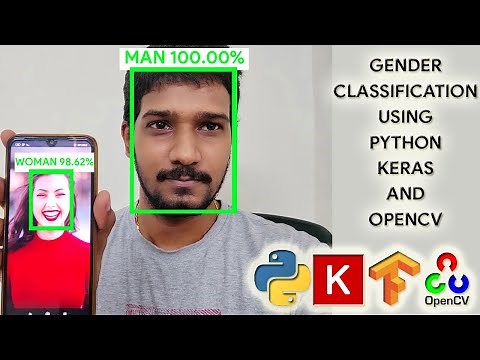 Gender Detection using CNN, Python, Keras, OpenCV | Detect gender & faces on real-time video streams