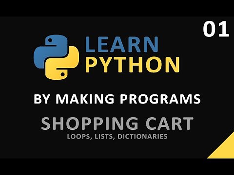Learn Python By Making Programs - Shopping Cart [Part 01]