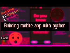 Build a mobile app with python || Kivy & Kivymd