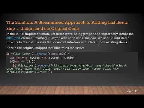Prepend List Items Using jQuery with Close Event in Your Web App