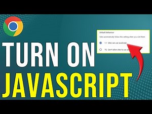 How To Turn On JavaScript On Google Chrome (How To Allow/Enable JavaScript On Google Chrome)