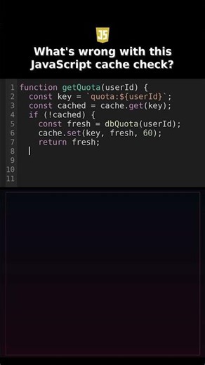 Whats wrong with this JavaScript cache check? #javascriptfalsey