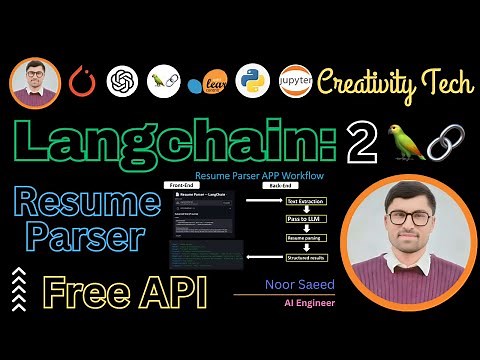 Building a Resume Parser Using LangChain | Generative AI Tutorial with LangChain | Video 2