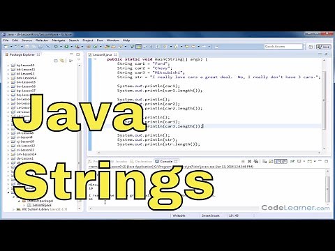 Java Tutorial - 09 - Obtaining the Length of a String