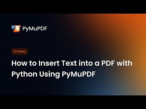 How to Insert Text into a PDF with Python Using PyMuPDF