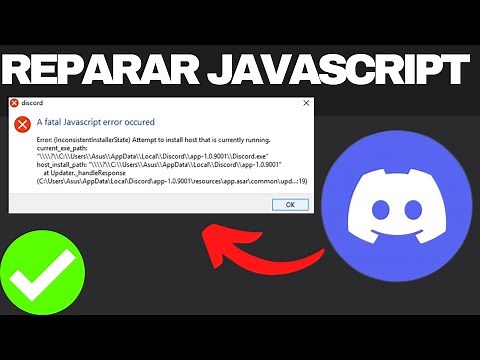 Cómo Reparar El Error de Discord A JavaScript - Error Occurred in the Main Process On Windows