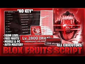 [🩸 NEW] Blox Fruits Script – NO KEY | AUTO FARM | AUTO MASTERY | FRUIT SNIPER | FREE FRUITS