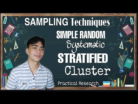 SAMPLING TECHCNIQUES - Simple Random, Systematic, Stratified, Cluster || PRACTICAL RESEARCH