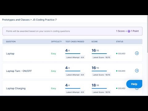 Prototypes and Classes in JavaScript essentials Js Coding Practice 7 answers| Nxtwave intensive 2.0