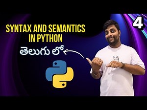 Syntax and Semantics In Python తెలుగు లో | What are Syntax and Semantics in Python? Explained!! #py