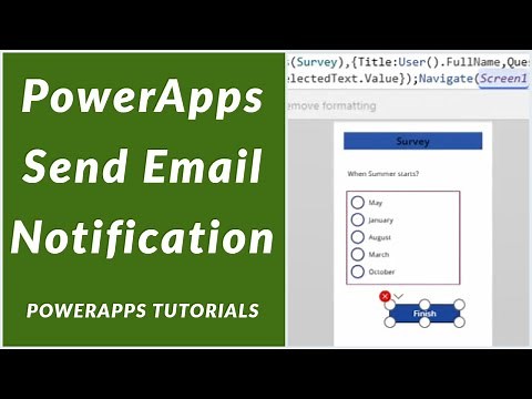 How to Send Email in PowerApps | Power apps Push Notification