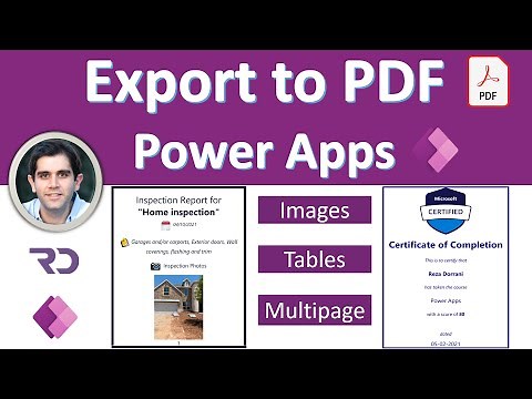 Power Apps Export to PDF
