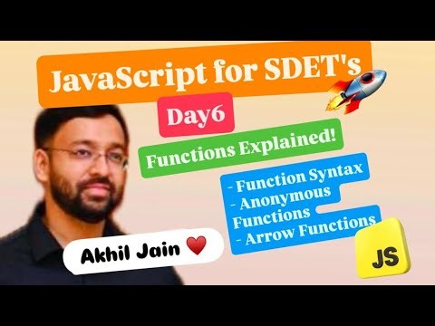 JavaScript Day6🔥: Functions🔥, Anonymous Function🔥 & Arrow Function🔥 Explained