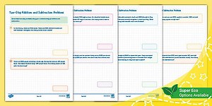 Two-Step Addition and Subtraction Problems (Ages 8 - 9)