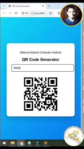 Build QR Code Generator in JavaScript | HTML CSS JS Project #shortvideo