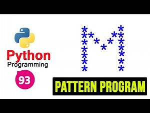 Python Pattern Programs - Printing Stars in M Shape