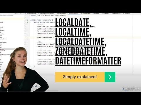 Java basics of the LocalDate, LocalTime, LocalDateTime, ZonedDateTime and the DateTimeFormatter