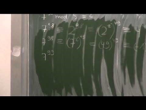 Examples of modulo calculations