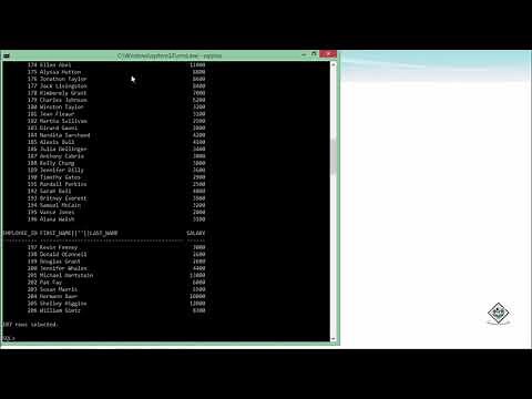 Oracle - SQL - Select Statement