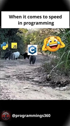 Python vs JavaScript vs C++ | Funniest Programming Speed Meme 😂 #Shorts