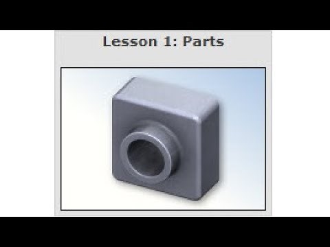 SOLIDWORKS Tutorial "Lesson 1: Parts" (04/10)