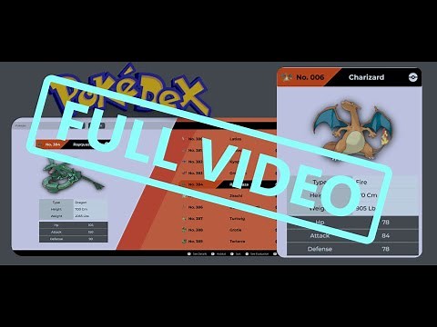 Build your own Pokédex with React JS Full Video! PokeAPI!