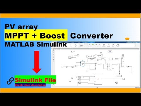 Solar PV array with MPPT using Boost Converter in Simulink