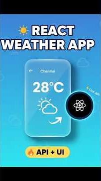 React Weather App 🌦️ | Live API | Beginner Friendly | CodeWithAswin | Tamil