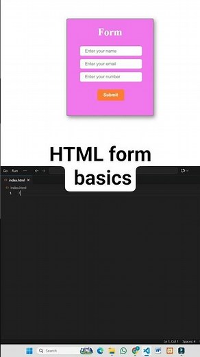 HTML Form Basics Explained | Input & Submit | Code Skillzz