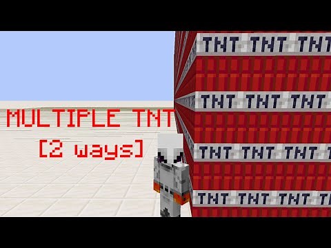 How to summon Multiple TNT at once in 1 command in Minecraft