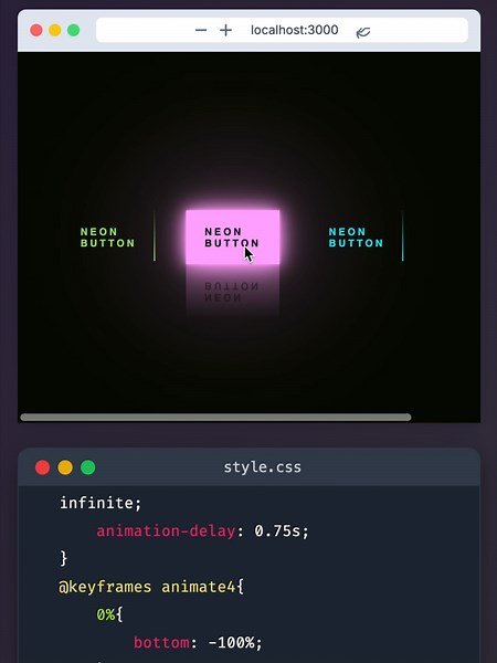 Glowing Buttons CSS Tutorial for Beginners
